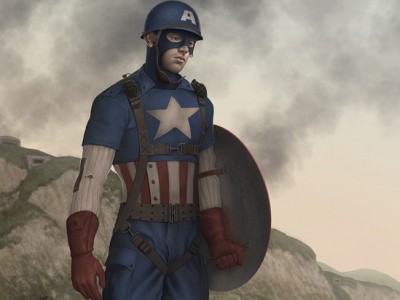 Un concept di Captain America Un concept di Captain America