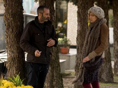 Il regista Giuseppe Capotondi con Ksenia Rappoport