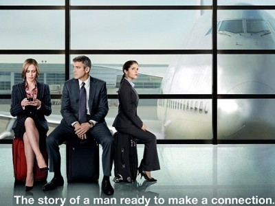 George Clooney Vera Farmiga e Anne Kendrick nella locandina di Up in the Air