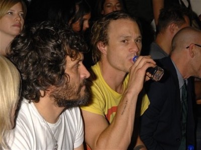 Vincent Gallo insieme a Heath Ledger
