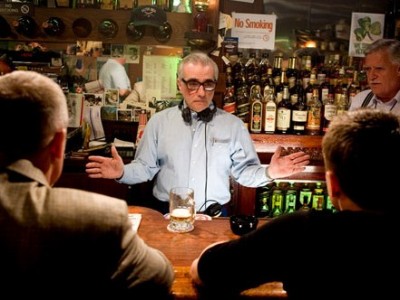 Martin Scorsese sul set di The Departed