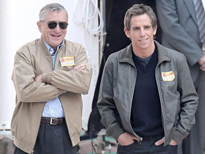 Robert De Niro e Ben Stiller sul set di Ti presento i piccoli