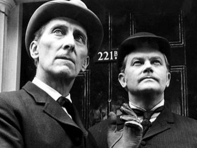 Peter Cushing interpreta l'eroe di Arthur Conan Doyle