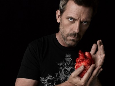 Hugh Laurie col cuore in mano