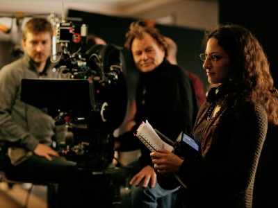 Il riccio - La regista Mona Achache sul set