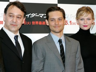 Sam Raimi, Tobey Maguire e Kirsten Dunst