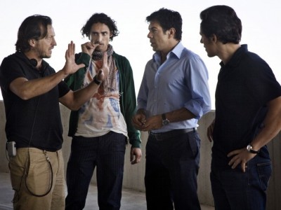 Gabriele Muccino sul set di Baciami ancora