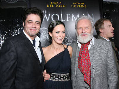 Benicio Del Toro, Emily Blunt, Anthony Hopkins
