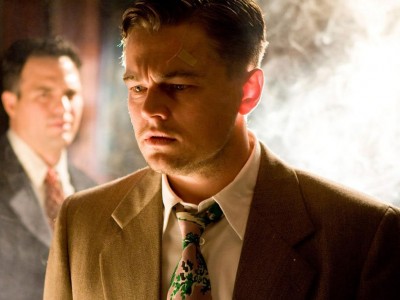 Leonardo DiCaprio in una sequenza di Shutter Island