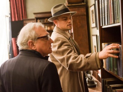 Martin Scorsese dirige Leonardo DiCaprio sul set di Shutter Island