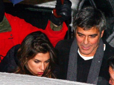 George Clooney ed Elisabetta Canalis paparazzati a St. Moritz