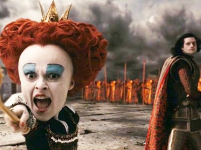 Helena Bonham Carter e Crispin Glover in Alice in Wonderland