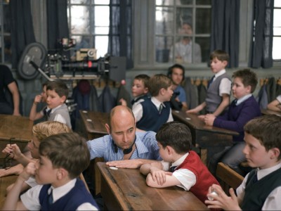 Laurent Tirard sul set de Il piccolo Nicolas e i suoi genitori