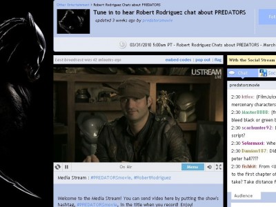 Robert Rodriguez in chat