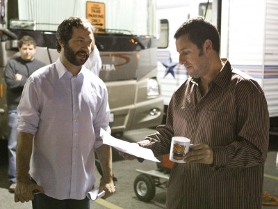 Judd Apatow e Adam Sandler sul set di Funny People