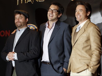 Zach Galifianakis, Todd Phillips e Robert Downey Jr.