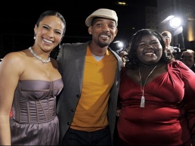 Paula Patton, Will Smith e Gabourey Sidibe alla première di Precious