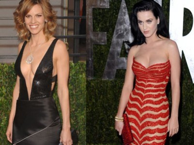 Hilary Swank e Katy Perry al Vanity Fair Oscar Party