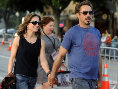 Robert Downey Jr. con la moglie Susan