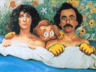 Angela Finocchiaro e Maurizio Nichetti in Volere volare