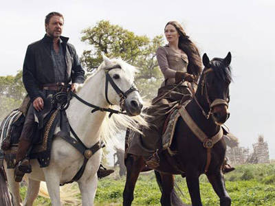 Russell Crowe e Cate Blanchett in Robin Hood