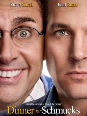 Steve Carell e Paul Rudd nel poster di Dinner for Schmucks