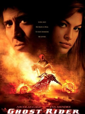 La locandina del primo Ghost Rider