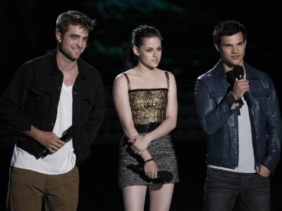Robert Pattinson, Kristen Stewart e Taylor Lautner