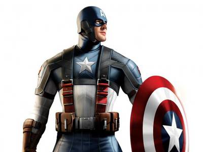 Chris Evans in una concept art di Captain America: The First Avenger
