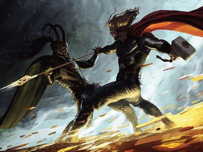 Una concept art da Thor