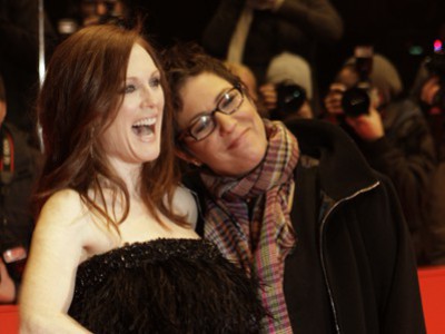 Julianne con la regista Lisa Cholodenko