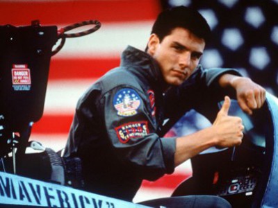 Tom Cruise è Maverick in Top Gun