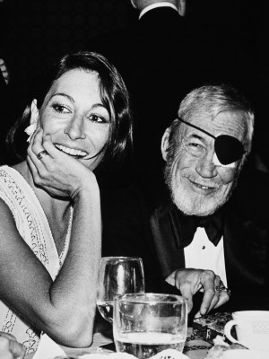 John Huston e la figlia Anjelica
