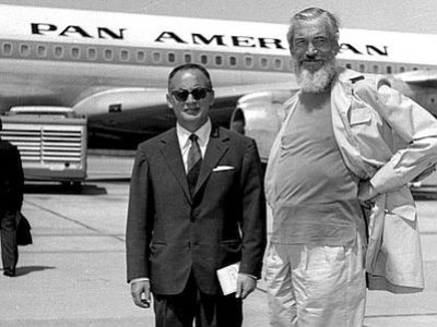 John Huston e Dino De Laurentiis