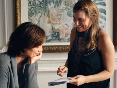 Kristin Scott Thomas e Lola Doillon sul set di Contre toi