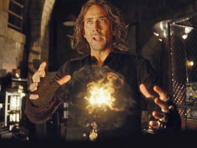 Nic Cage e il suo parrucchino in L'apprendista stregone
