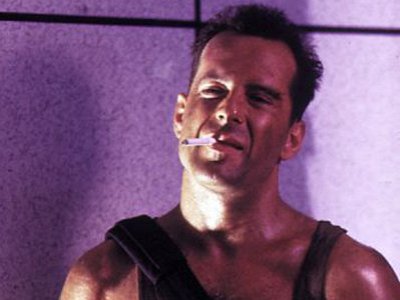 Bruce Willis in Die Hard