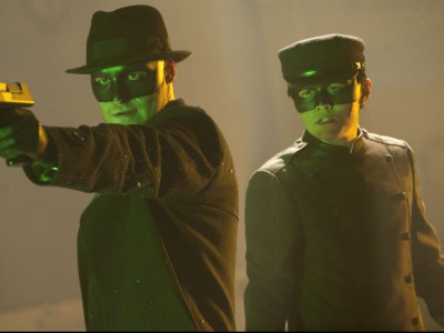 Seth Rogen e Jay Chou in The Green Hornet