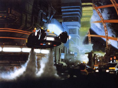Un'auto volante da Blade Runner