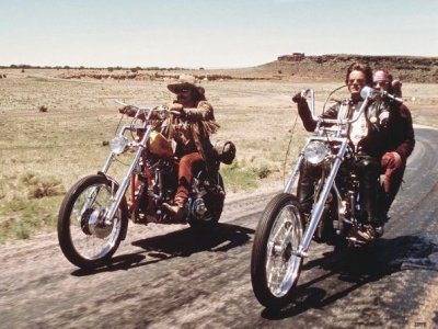 Peter Fonda e Dennis Hopper in Easy Rider
