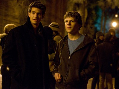 Andrew Garfield e Jesse Eisenberg in The Social Network