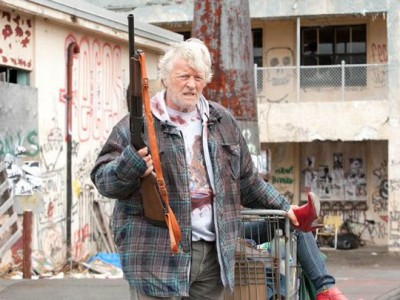 Rutger Hauer in Hobo With a Shotgun