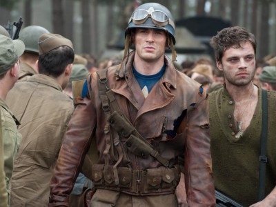 Chis Evans e Sebastian Stan in Captain America: Il primo vendicatore