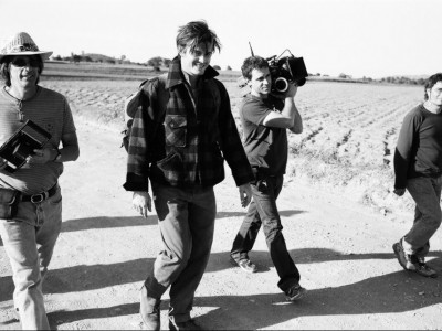 Il regista Walter Salles e Sam Riley sul set di On the Road