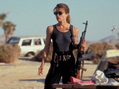 Linda Hamilton in Terminator 2
