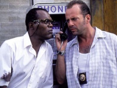 Samuel L. Jackson e Bruce Willis non sanno che rispondere