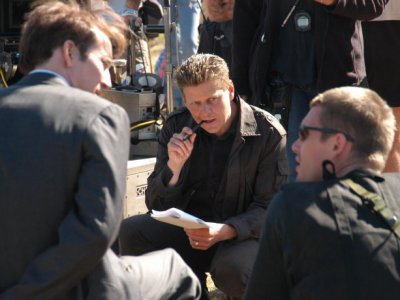 Andrew Niccol sul set di Lord of War