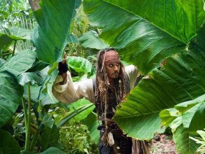 Johnny Depp nei panni di Jack Sparrow