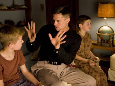 Brad Pitt in una scena del film