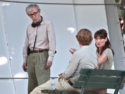 Woody Allen dirige Wilson e Carla Bruni